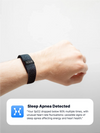 Hume band on wrist with sleep apnea detection notification